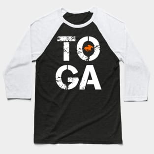 Toga Saratoga Springs Upstate New York Baseball T-Shirt